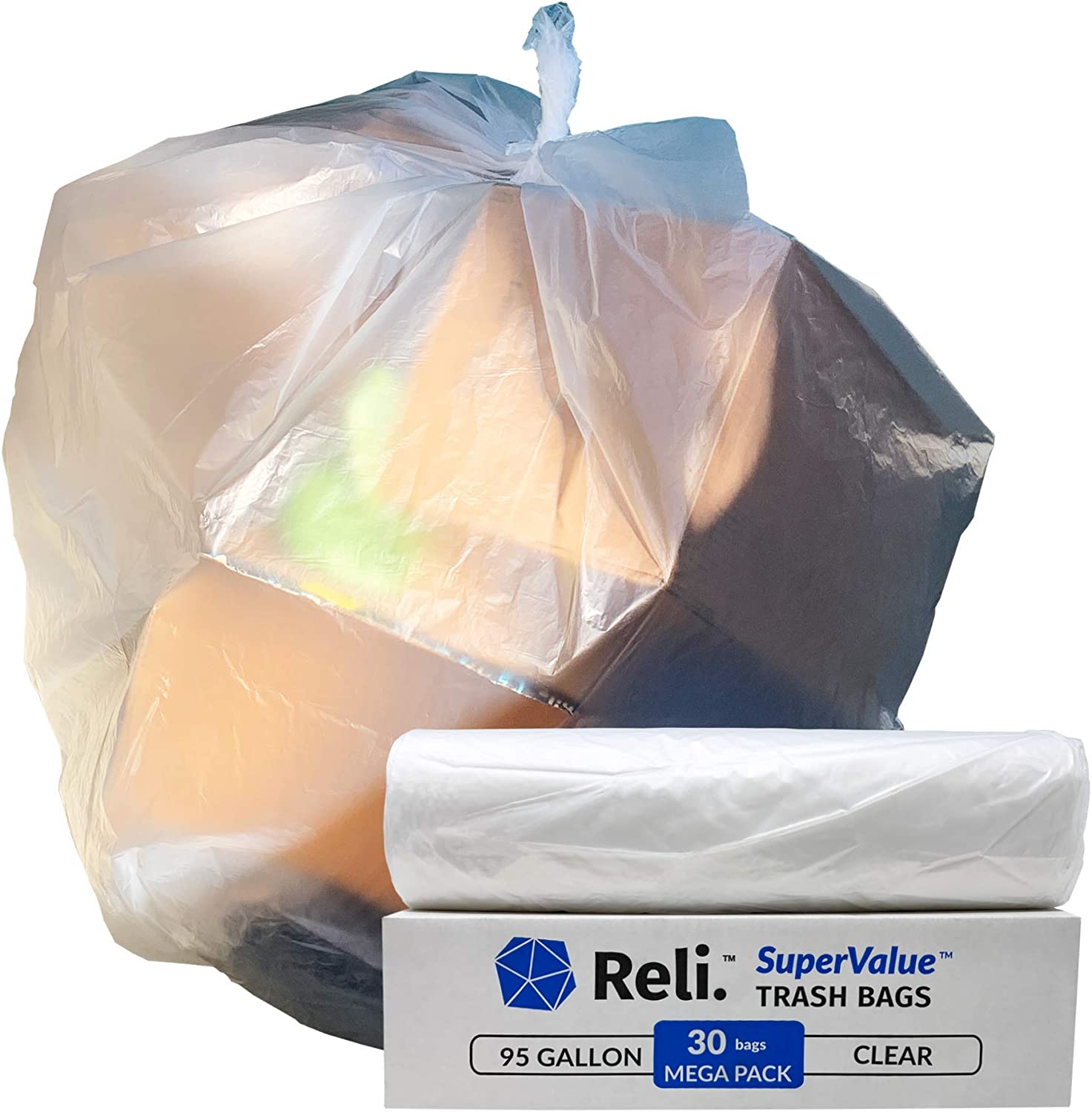 Reli. SuperValue Trash Bags 13 Gallon, 1000 Count