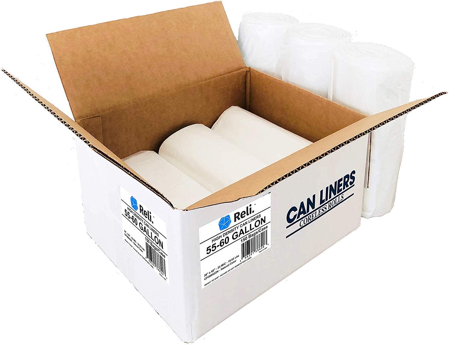 Reli. 55-60 Gallon Trash Bags Heavy Duty