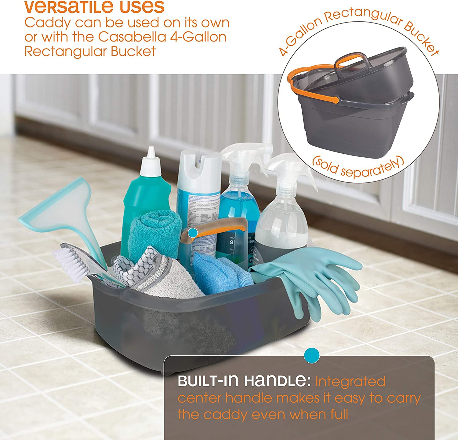 Cleaning Caddy Handle, Cleaning Caddy Organizer