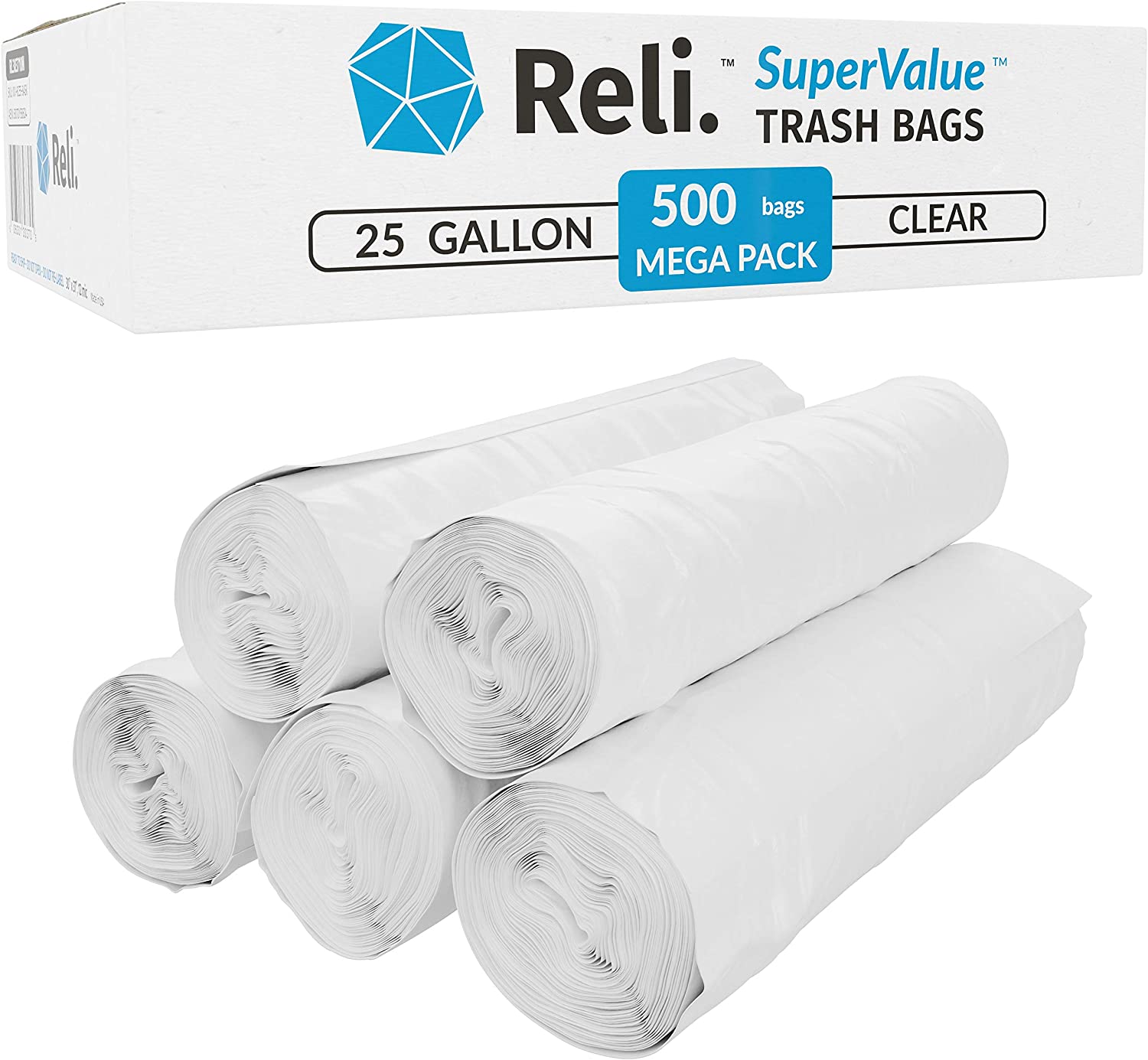 Reli. SuperValue 55 Gallon Trash Bags (150 Count Bulk), Made in USA - –  Clean Biz Network Shop